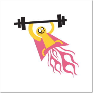 Weight Lifter Superhero Posters and Art